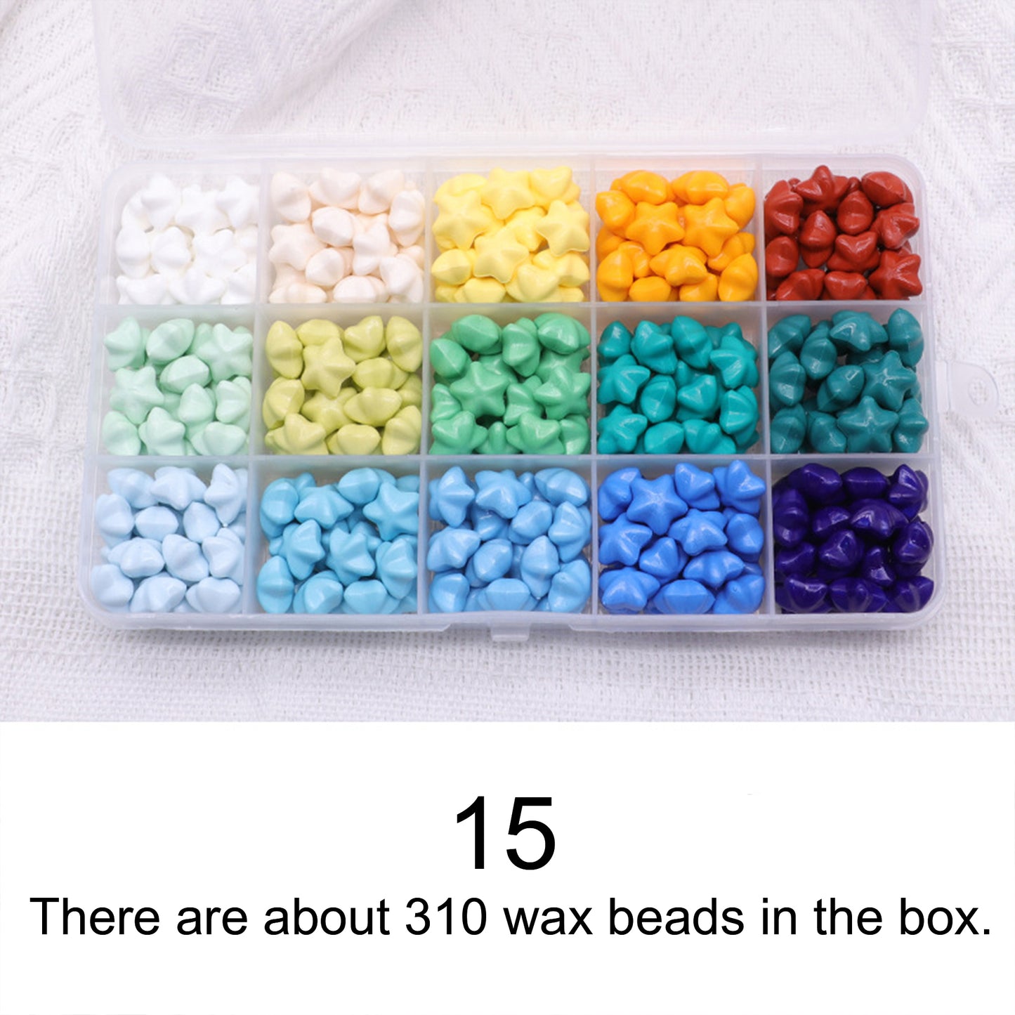 Sealing Wax Bead Box, Star Wax Seal Beads Set