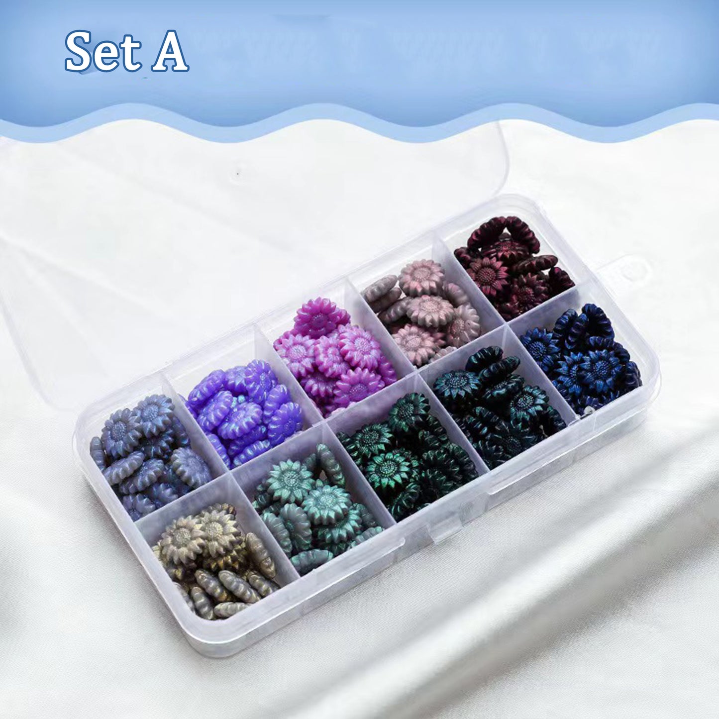 Auroral Sealing Wax Bead Box, Shell Luster Wax Seal Beads Set