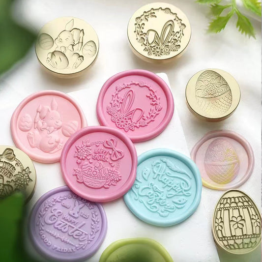 Bunny, Egg, Happy Easter Wax Seal Stamps