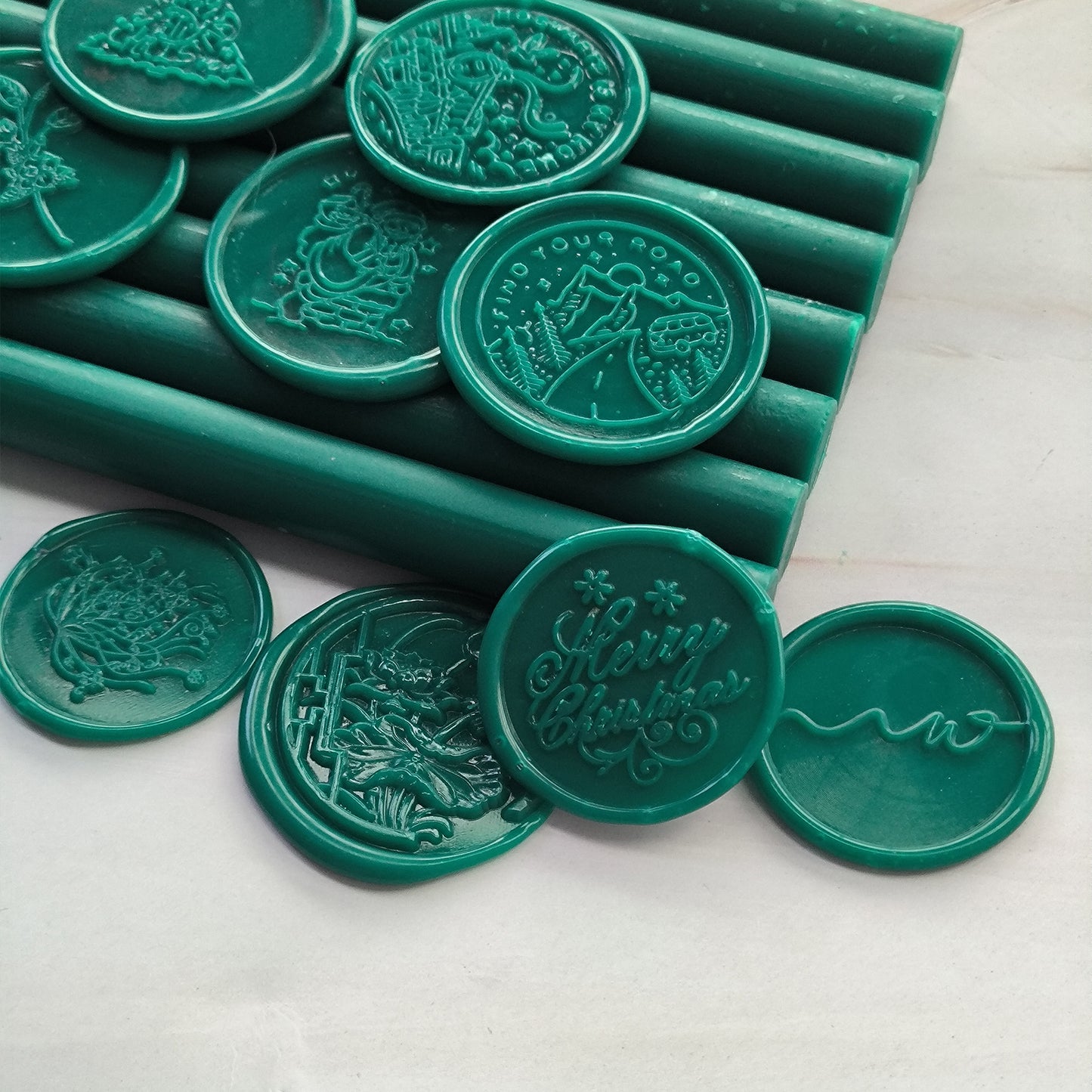 Dark Green Sealing Wax Sticks