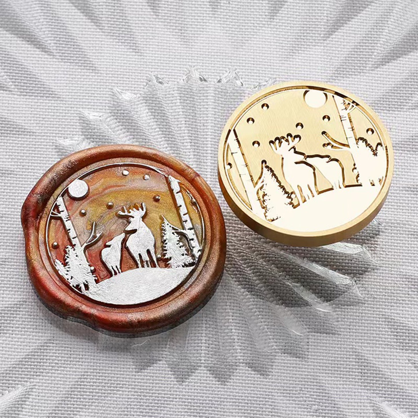 Deer in the forest Wax Seal Stamp