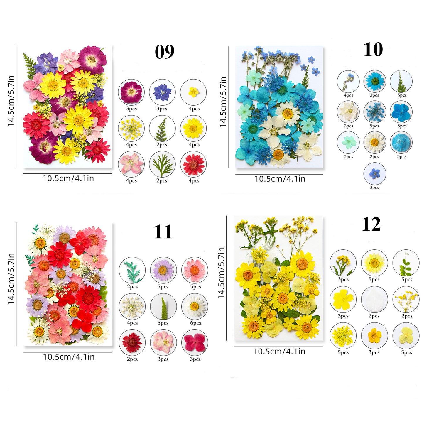 Pressed Dried Flowers, Making Resin Product Jewelry Pendant Floral Decors