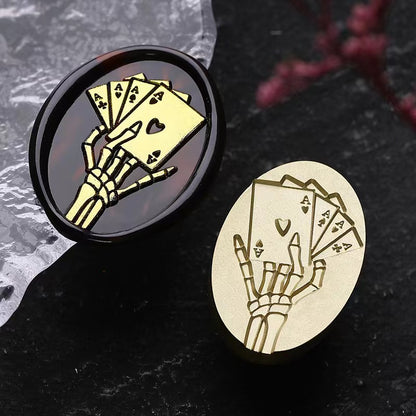 Ghost gambler Wax Seal Stamp