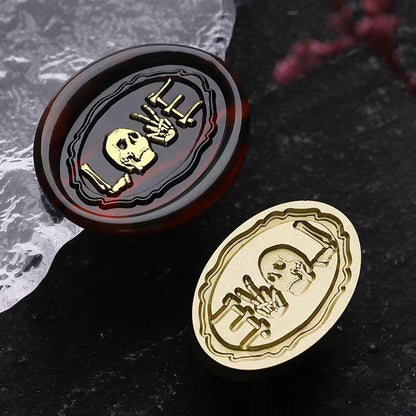 Skull Love Wax Seal Stamp