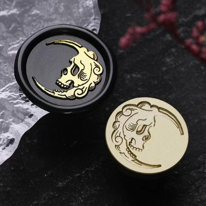 Moonlight skull Wax Seal Stamp