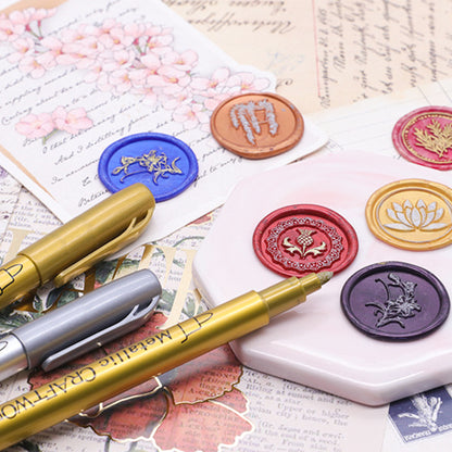 Metallic Marker Pens, Sealing Wax Pens