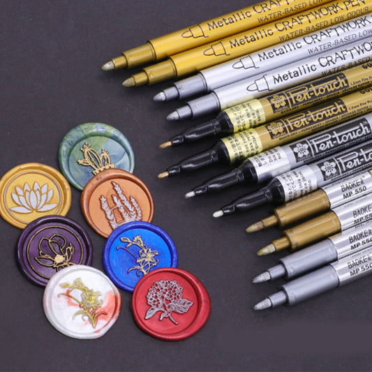 Metallic Marker Pens, Sealing Wax Pens