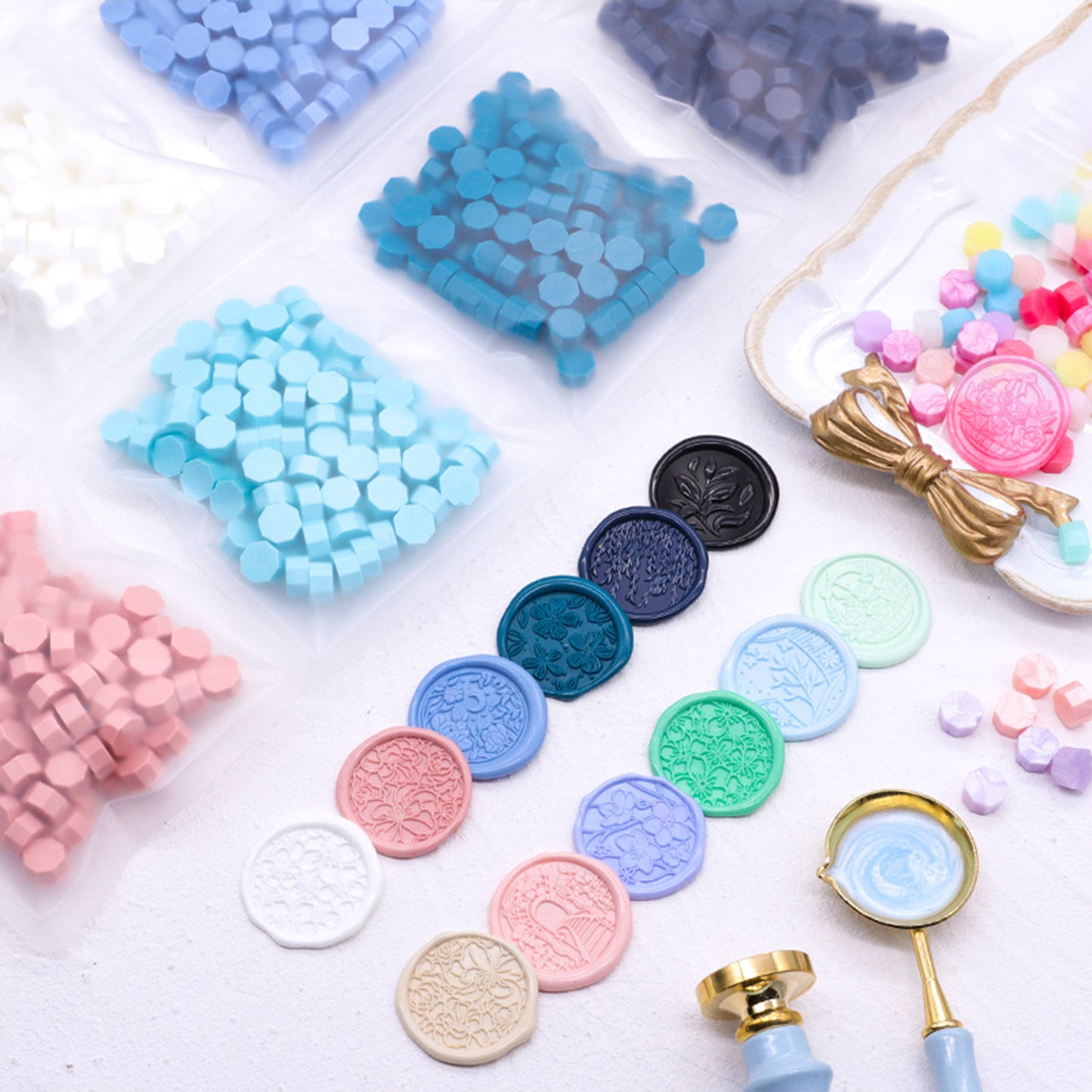 Matte Sealing wax beads 100pcs, 60 colors Wax Sealing beads