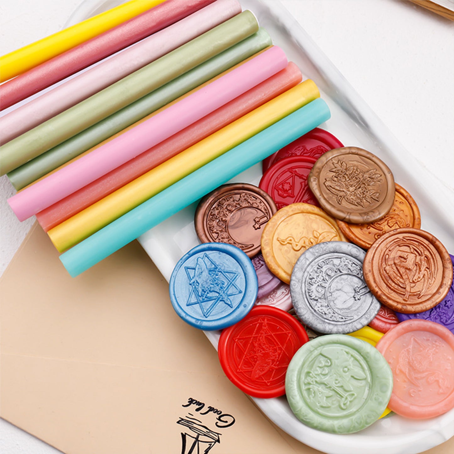 Wax Seal Sticks, Premium 57 Colors Sealing Wax Sticks